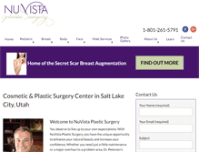 Tablet Screenshot of nuvistaplasticsurgery.com